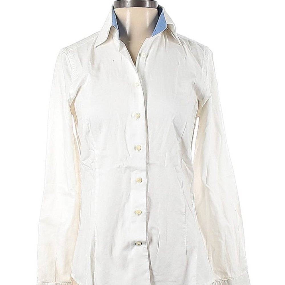 Sacoor Brothers Women’s Long Sleeve Button Down Oxford Shirt